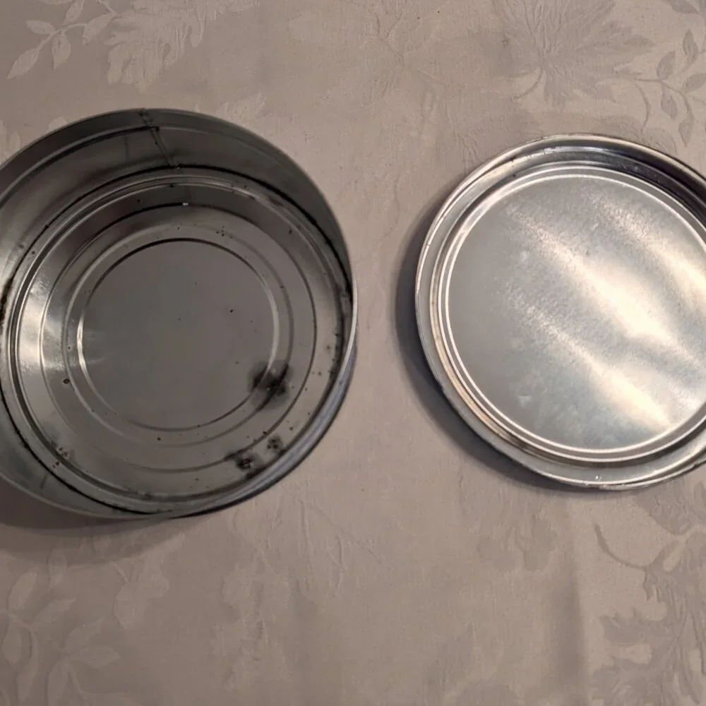 Rare VTG Goose Metal Collectible Tin Snowy Scene Cottagecore Country Decor 7.5